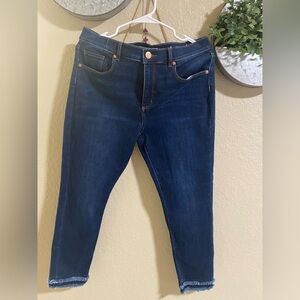 LOFT NWT Blue Jeans with raw hem